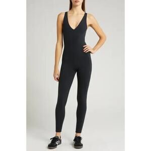 Free People Movement Never Better One-Piece Strappy Back Jumpsuit Size L NWOT